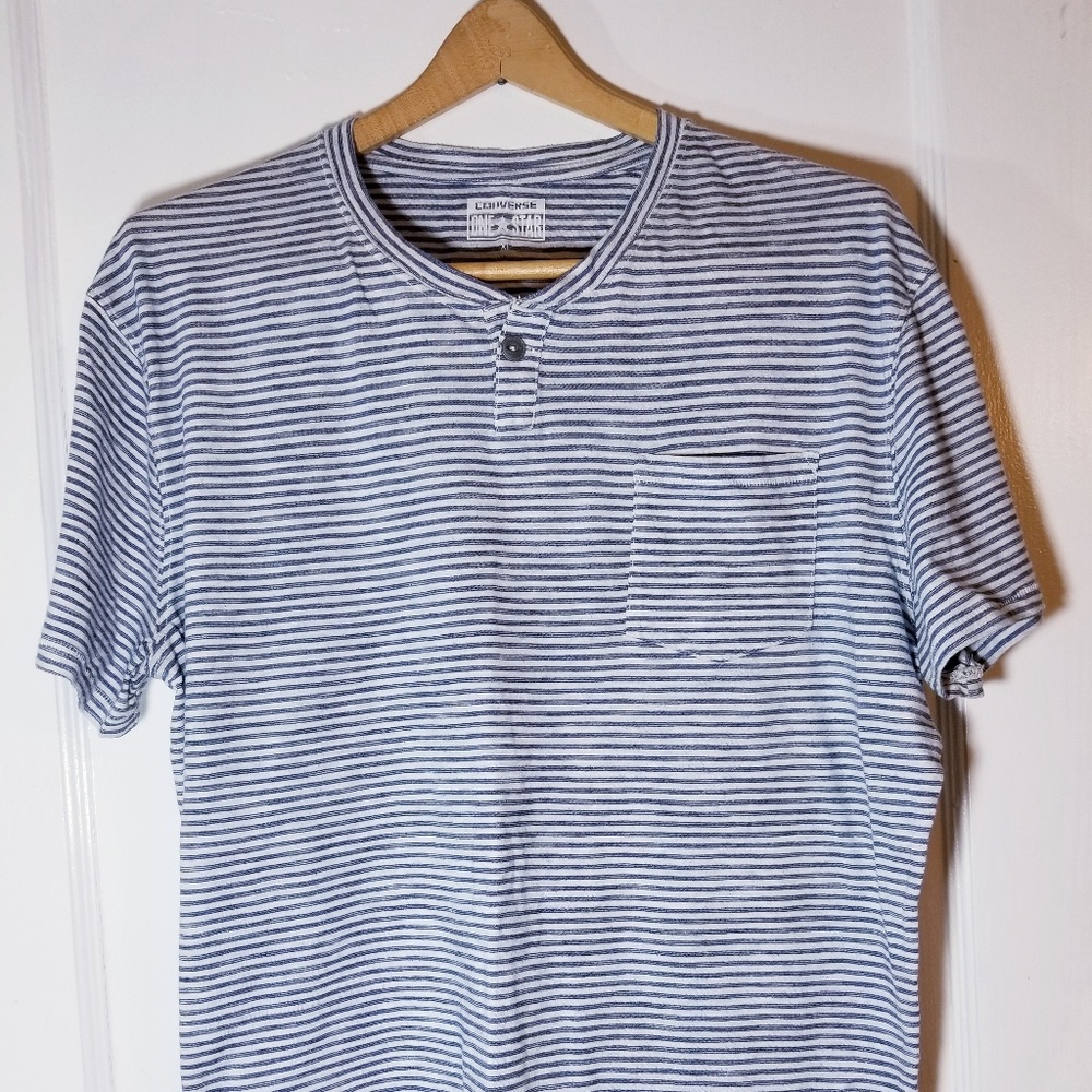 CONVERSE ONE STAR Henley t-shirt w/ Pocket